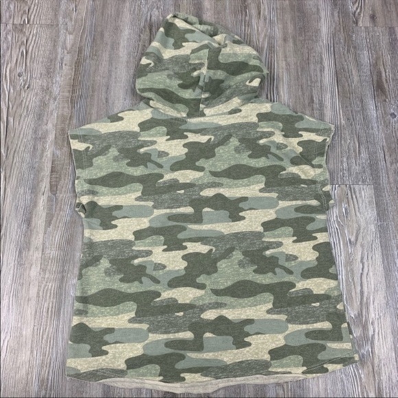 Justice Camouflaged Lace Up Detail Hooded Top - Picture 3 of 7